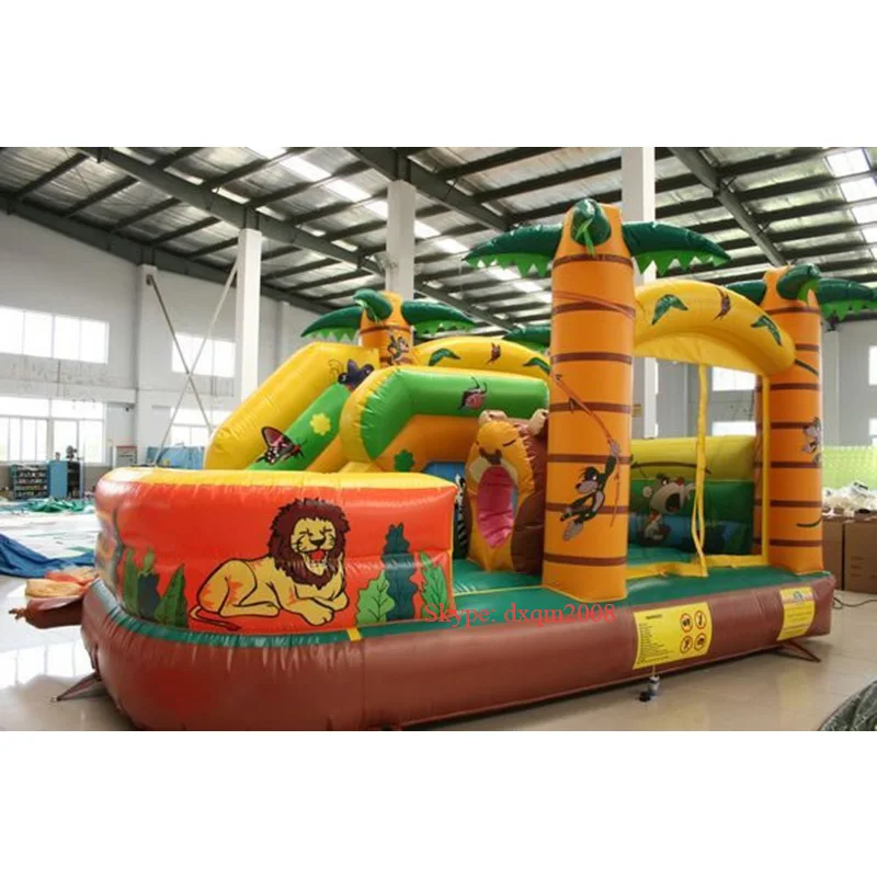 kf-HTB1JBEUXzDuK1Rjy1zjq6zraFXaS-PVC-Hot-Sale-Inflatable-Castle-Bounce-House-outdoor-playground-slide-for-kids Castello Gonfiabile e Scivolo da Esterno in PVC
