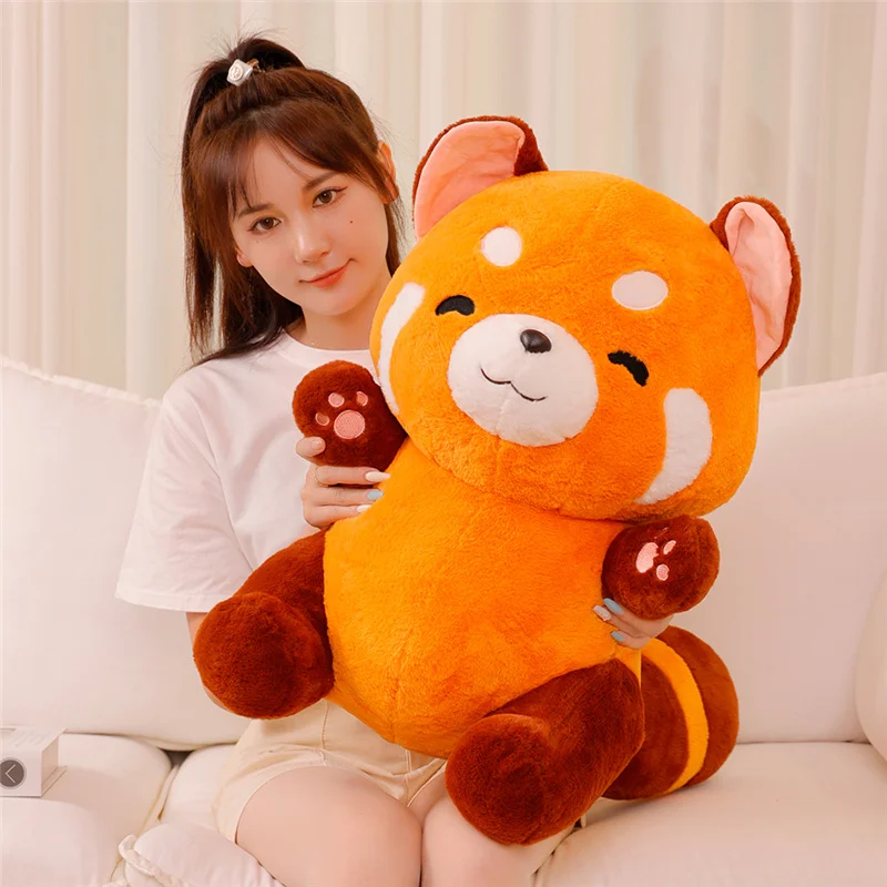 kf-S1e1a5eece2454a7d87b161709afe40f8G-Stuffed-Anime-Figure-Doll-Turned-Red-Panda-Plushie-Doll-Fluffy-Hair-Red-Raccoon-Animals-Hug-Throw Peluche Panda Rosso Trasformato