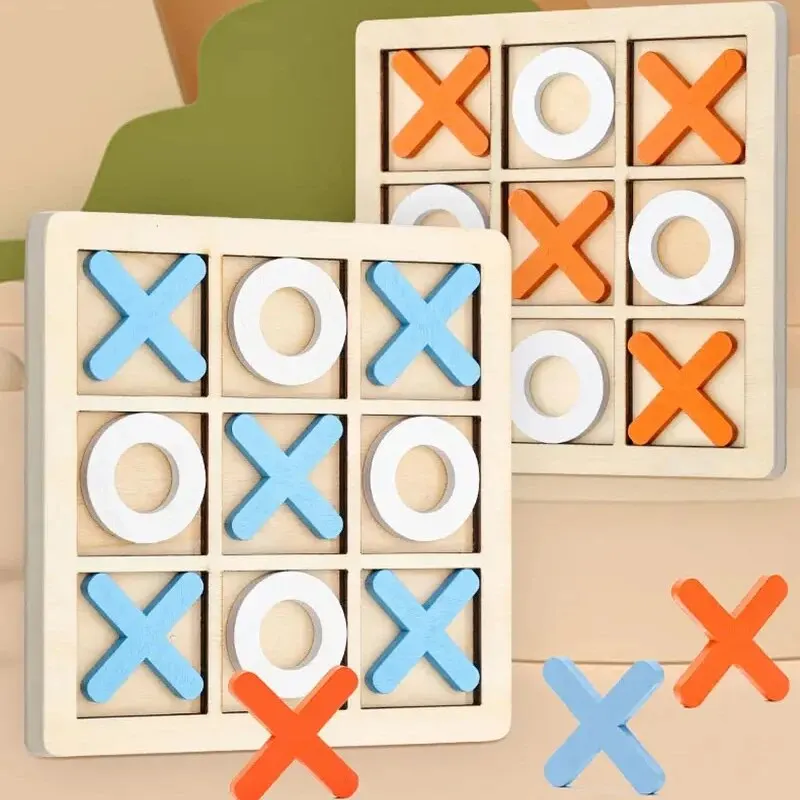 kf-S505539ad7f0a43afbc1311e386b00c59b-1pc-Xo-Tic-Tac-Toe-Children-Board-Game-Parent-child-Interactive-Logic-Thinking-Fun-Game-Children Gioco da Tavolo Tris (Tic Tac Toe) per Bambini