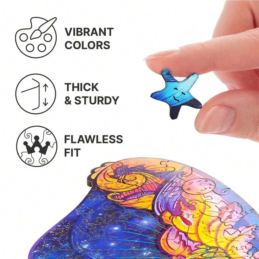 Puzzle Educativo in Legno - Stile Animale