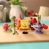 set di 6 action figures di Spongebob